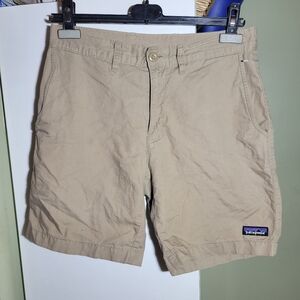 Patagonia lightweight all wear hemp shorts khaki beige tan neutral size 28